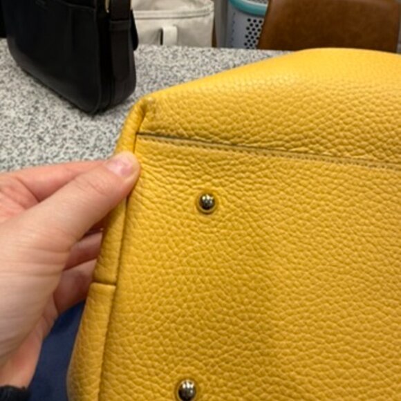 Dooney & Bourke Yellow Leather Handbag - Picture 8 of 9